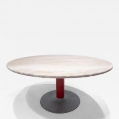 Mid Century Modern Italian Travertine Dining Table - 2896915