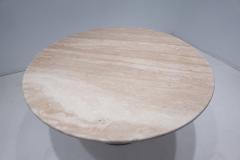 Mid Century Modern Italian Travertine Dining Table - 2906366