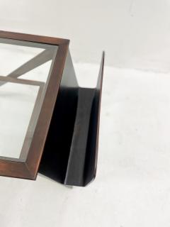 Mid Century Modern Italian Wooden Coffee Table Magazine Rack - 2663202