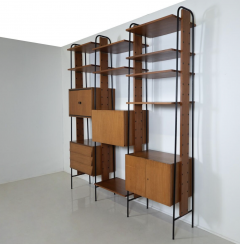 Mid Century Modern Italian Wooden Wall Unit 1960s - 3436270