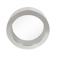 Mid Century Modern Large Round Porthole Wall Mirror in Chrome by Curtis Jere - 1738747