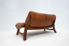 Mid Century Modern Living Room Set in Cognac Leather - 2693715