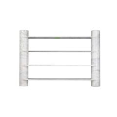 Mid Century Modern Loico Bookcase by Angelo Mangiarotti in White Carrara Marble - 3295408