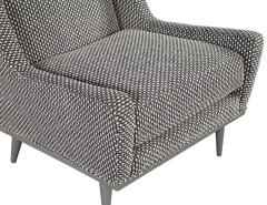 Mid Century Modern Lounge Chair in Gray Lacquer - 2726972