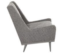 Mid Century Modern Lounge Chair in Gray Lacquer - 2726976