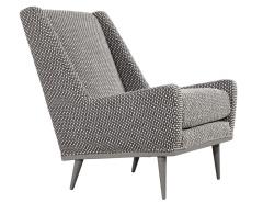 Mid Century Modern Lounge Chair in Gray Lacquer - 2726979