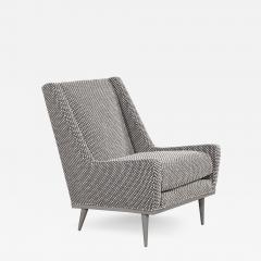 Mid Century Modern Lounge Chair in Gray Lacquer - 2729868