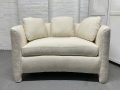 Mid Century Modern Loveseat in Boucl  - 3152327