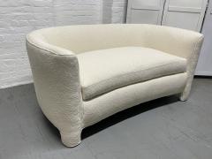 Mid Century Modern Loveseat in Boucl  - 3152331