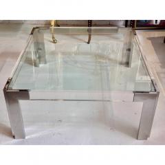 Mid Century Modern Lucite Chrome Coffe Cocktail Table - 3548780