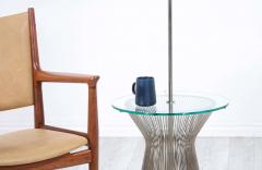 Mid Century Modern Metal Rod Glass Floor Lamp by Laurel Lamp Co  - 2297141