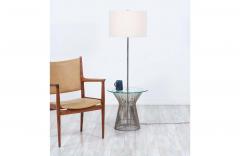Mid Century Modern Metal Rod Glass Floor Lamp by Laurel Lamp Co  - 2297143