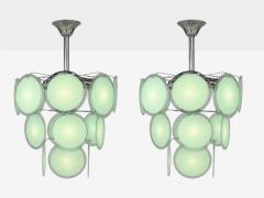 Mid Century Modern Mint Green Murano Glass Pendant Light 1960s - 4646408