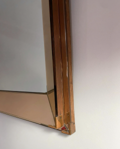 Mid Century Modern Mirror in the style of Jacques Adnet 1940s - 3612044