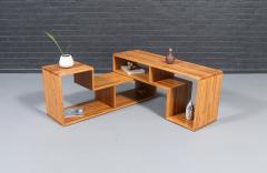 Mid Century Modern Modular Oak Bookshelf Credenza - 4529537
