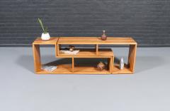 Mid Century Modern Modular Oak Bookshelf Credenza - 4529538