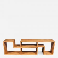 Mid Century Modern Modular Oak Bookshelf Credenza - 4532028