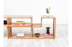 Mid Century Modern Modular Oak Glass Bookshelves - 3211420