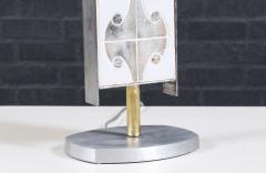 Mid Century Modern Mosaic Tile Steel Table Lamp - 4238520
