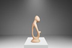 Mid Century Modern Mother and Child Marble Stone Sculpture Kenya c 1980s - 3279937