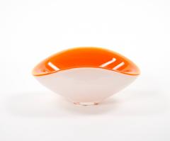 Mid Century Modern Murano Mouth Blown Geometric Shape Decorative Bowl Piece - 3886174