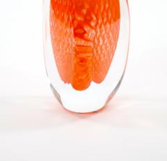 Mid Century Modern Murano Mouth Blown Geometric Shape Vase by Giampaolo Italy - 3886186