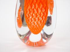 Mid Century Modern Murano Mouth Blown Geometric Shape Vase by Giampaolo Italy - 3886191