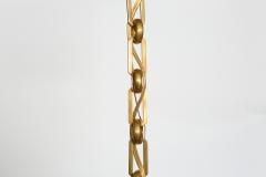 Mid Century Modern Murano glass ceiling pendant in brass Italy circa 1960s - 4470272