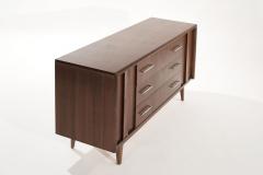 Mid Century Modern Natural Walnut Credenza - 2685450