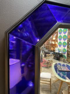 Mid Century Modern Octagonal Wall Mirror Italy 1970 - 1839588