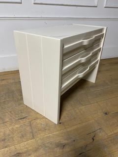 Mid Century Modern Off White Chest of Drawers - 3166787