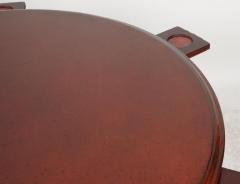 Mid Century Modern Oil Spot Lacquered Regency Game Table - 3192498