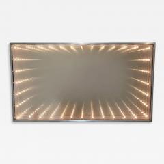 Mid Century Modern Op Art Infinity Wall Mirror Sculpture in Rectangular Form - 2541262