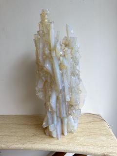 Mid Century Modern Opalescent Glass Abstract Sculpture Lamp Italy 1970s - 3381581