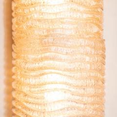 Mid Century Modern Organic Ribbed And Textured Glass Sconces - 1539794