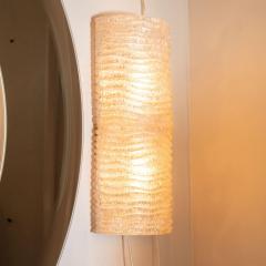 Mid Century Modern Organic Ribbed And Textured Glass Sconces - 1539797