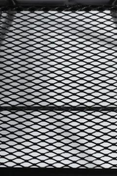 Mid Century Modern Outdoor Black Metal Mesh Patio Folding Chairs by Rid Jid - 4098036