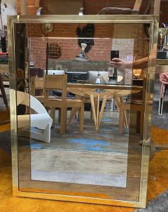 Mid Century Modern Oversize Square Mirror Italy 1970 - 2022034