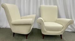 Mid Century Modern Pair Lounge Chairs Manner of Paolo Buffa Boucl  - 2925888