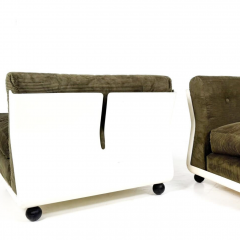 Mid Century Modern Pair of Amanta Armchairs by Mario Bellini 1960s - 4276149