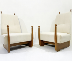 Mid Century Modern Pair of Hungarian Armchair 1960s New Upholstery - 3573094
