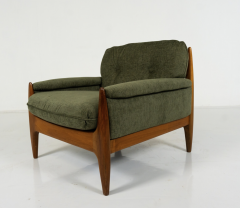 Mid Century Modern Pair of Scandinavian Armchairs 1960s New Upholstery - 3594819
