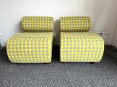 Mid Century Modern Pair of Slipper chairs P Italy 1970s - 3020524