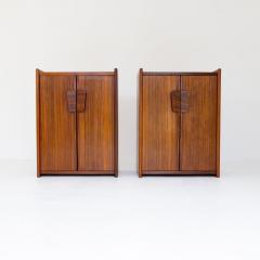 Mid Century Modern Pair of Wood Buffets Cabinets Italy 1950s - 3243633