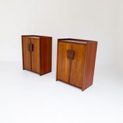Mid Century Modern Pair of Wood Buffets Cabinets Italy 1950s - 3243634