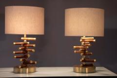 Mid Century Modern Pair of table lamps by Brazilian Designer Brazil 1960s - 4206656