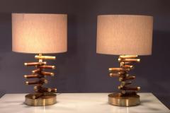 Mid Century Modern Pair of table lamps by Brazilian Designer Brazil 1960s - 4206657