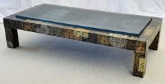Mid Century Modern Paul Evans for Directional Brutalist Metal Large Coffee Table - 2925825
