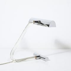 Mid Century Modern Peter Hamburger Kovacs Lucite Chrome Lamp - 4037994