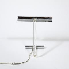 Mid Century Modern Peter Hamburger Kovacs Lucite Chrome Lamp - 4038000